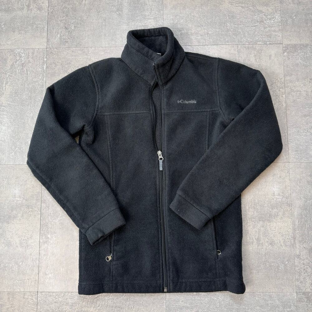 Columbia Black Steens Mountain Fleece Jacket Kids Youth Medium (10/12) Full Zip - Picture 5 of 11